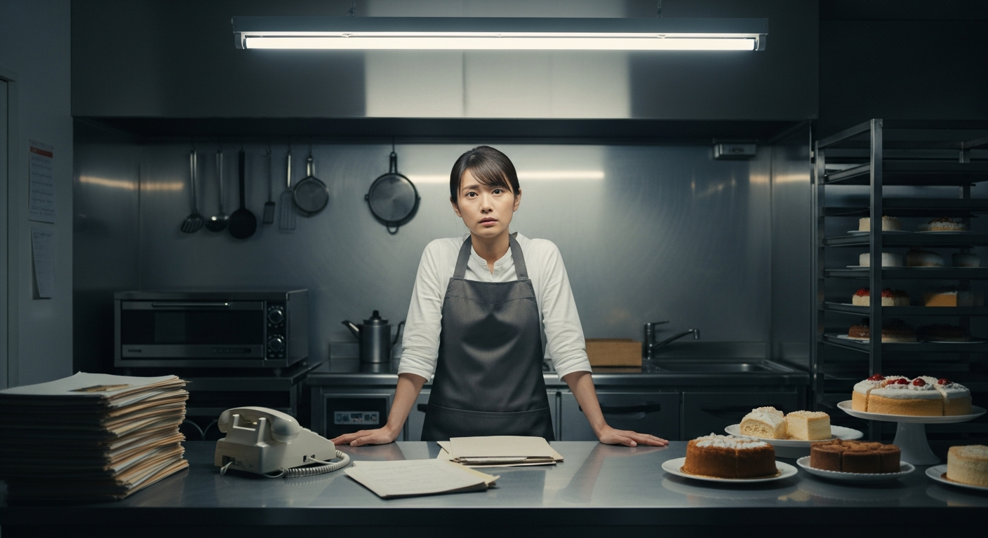 気合いと体力だけで店を回すケーキ屋オーナー