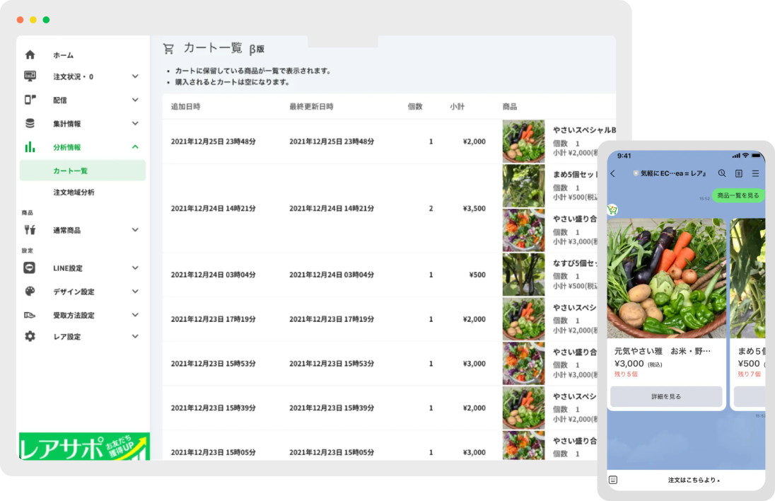 Leaの無料体験